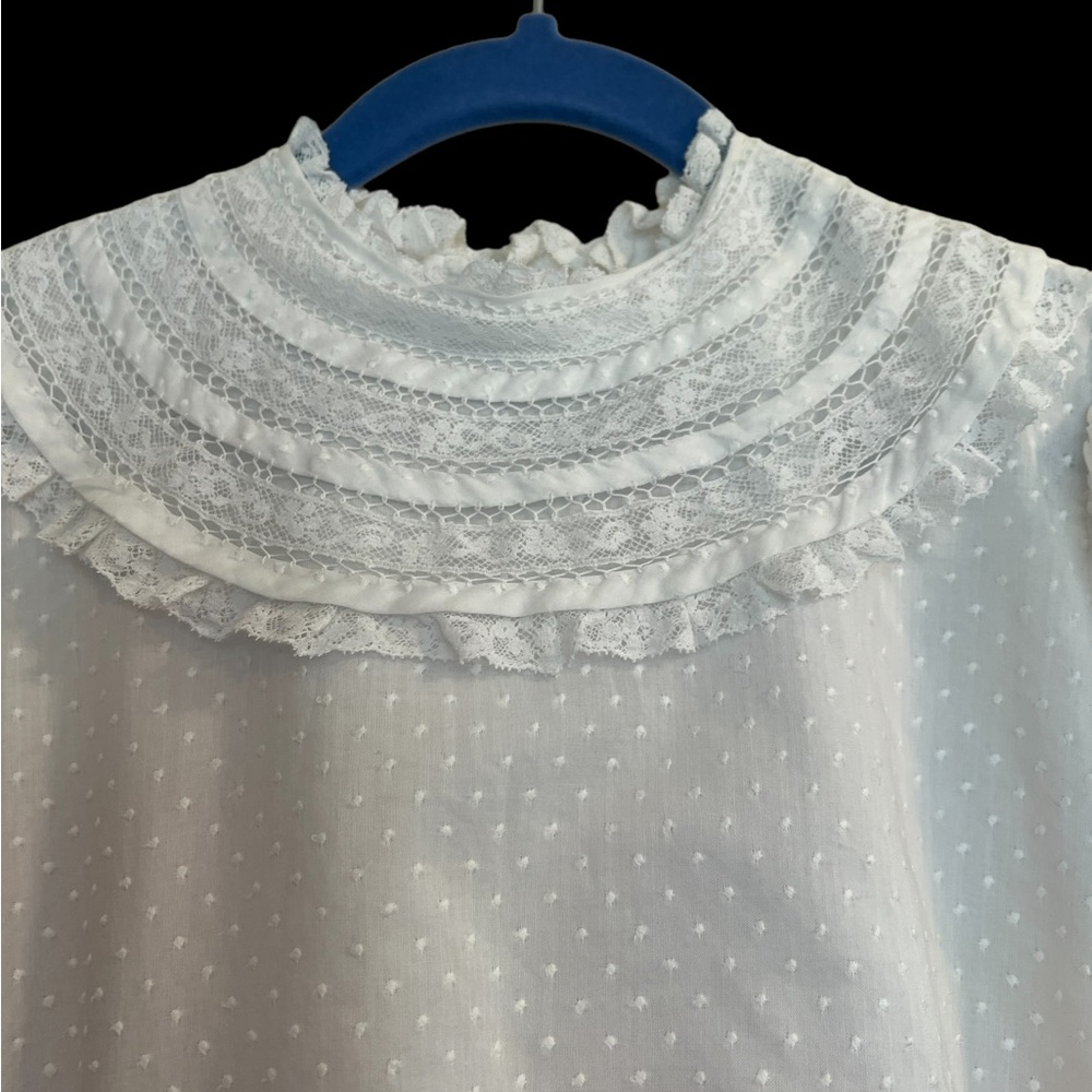 Vive La Fete Girl’s Dotted Swiss Tea Dress - Picture 8 of 16